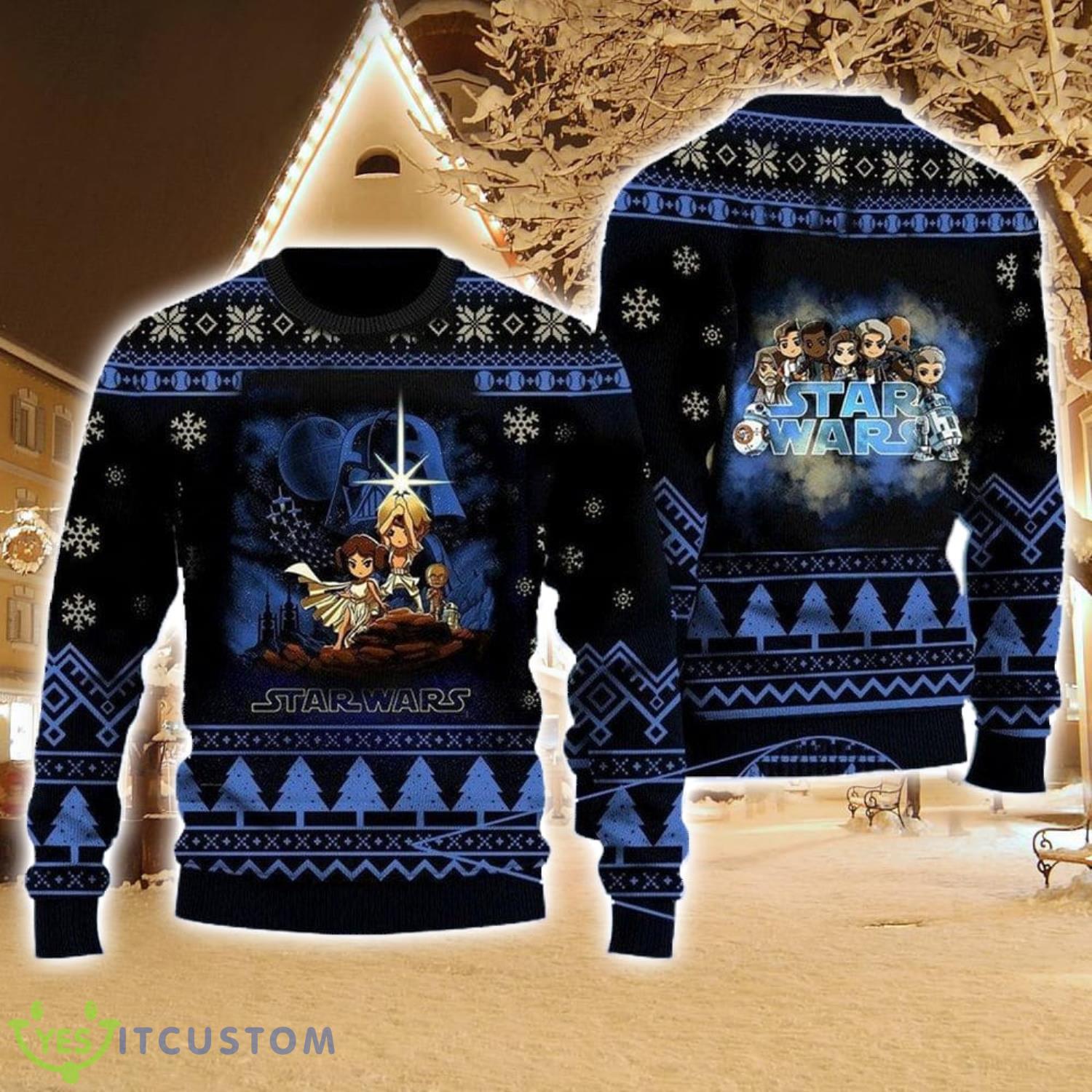 Christmas Star Wars Cartoon Star Wars Characters Christmas Gift 3D Ugly Christmas Sweater 3 Christmas Star Wars Cartoon Star Wars Characters Christmas Gift 3D Ugly Christmas Sweater Product Photo 1