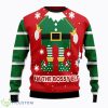 Christmas Ugly Sweater Bossy Elf Funny Sweater Product Photo 1