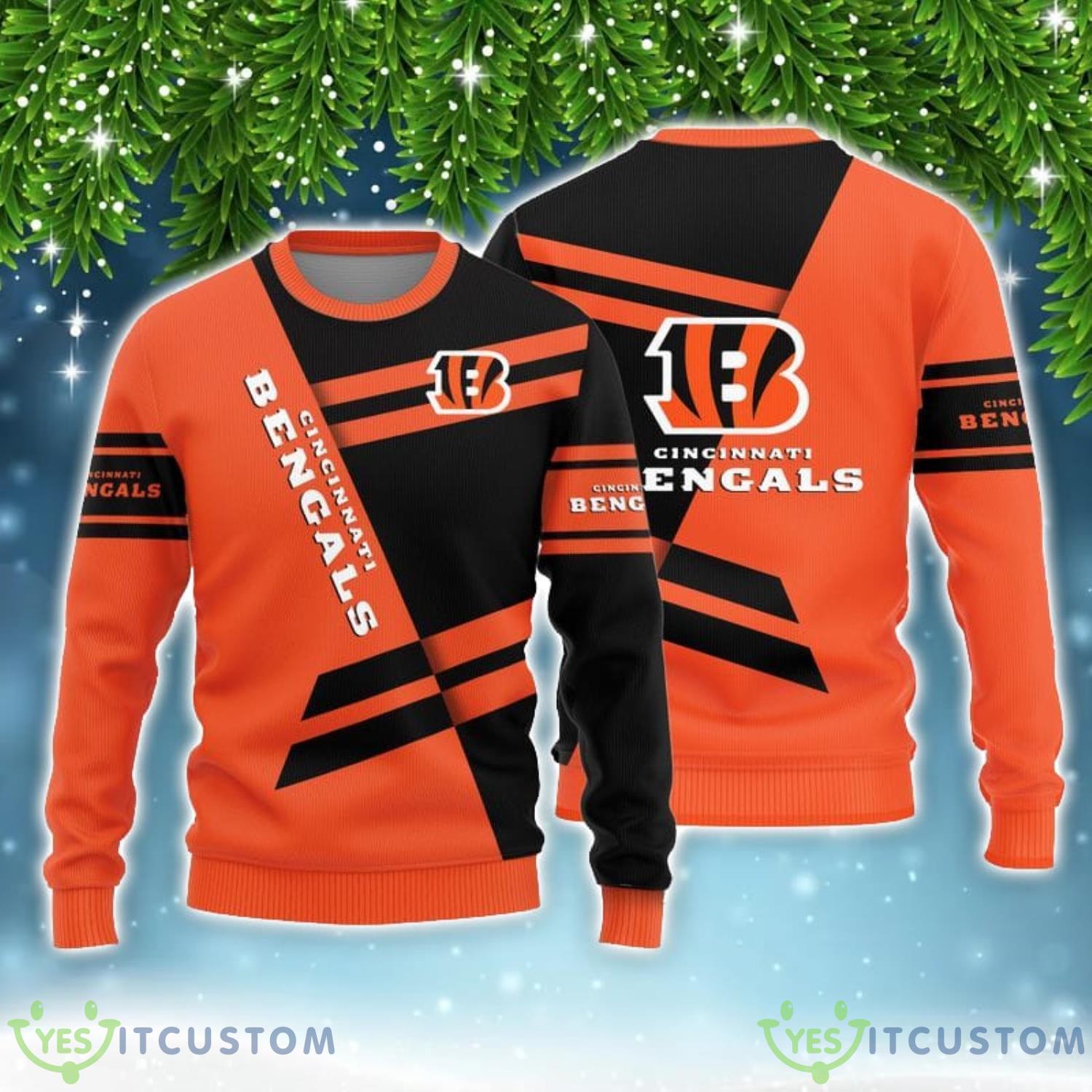 Cincinnati Bengals Basic Pattern Limited Edition All Over Printed 3D Sweater Christmas Gift 3 Cincinnati Bengals Basic Pattern Limited Edition All Over Printed 3D Sweater Christmas Gift Product Photo 1
