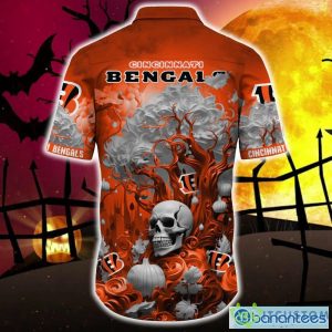 Cincinnati Bengals Halloween Trending Skull 3D Hawaiian Shirt For Fans Gift Christmas Men And Women - Cincinnati Bengals Halloween Skull Trending Hawaii Shirt New Arrivals_4