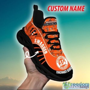 Cincinnati Bengals NFL Fashion Personalized Chunky Shoes Fans Gift Max Soul Sneakers New For Men And Women - Cincinnati Bengals NFL Max Soul Shoes Custom Name Photo 4