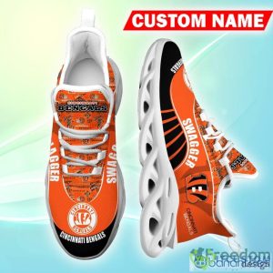 Cincinnati Bengals NFL Fashion Personalized Chunky Shoes Fans Gift Max Soul Sneakers New For Men And Women - Cincinnati Bengals NFL Max Soul Shoes Custom Name Photo 6