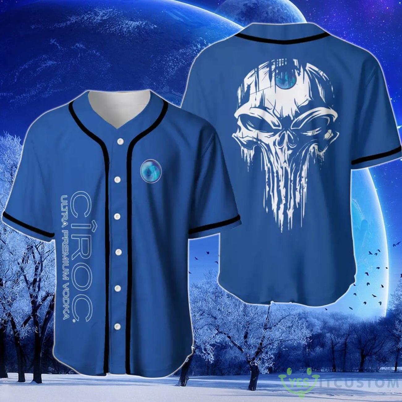 Ciroc Vodka Skull Baseball Jersey 2 Ciroc Vodka Skull Baseball Jersey Product Photo 1