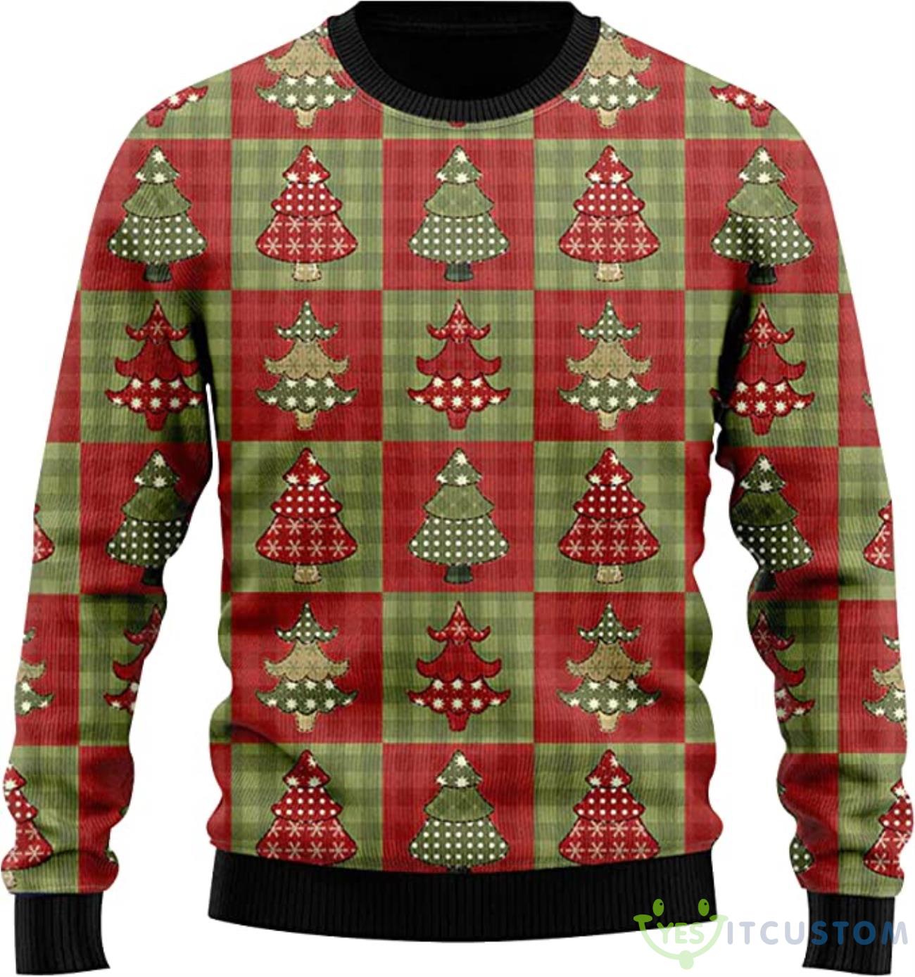 Classic Christmas Tree Pattern Xmas Gift Sweater 3 Classic Christmas Tree Pattern Xmas Gift Sweater Product Photo 1