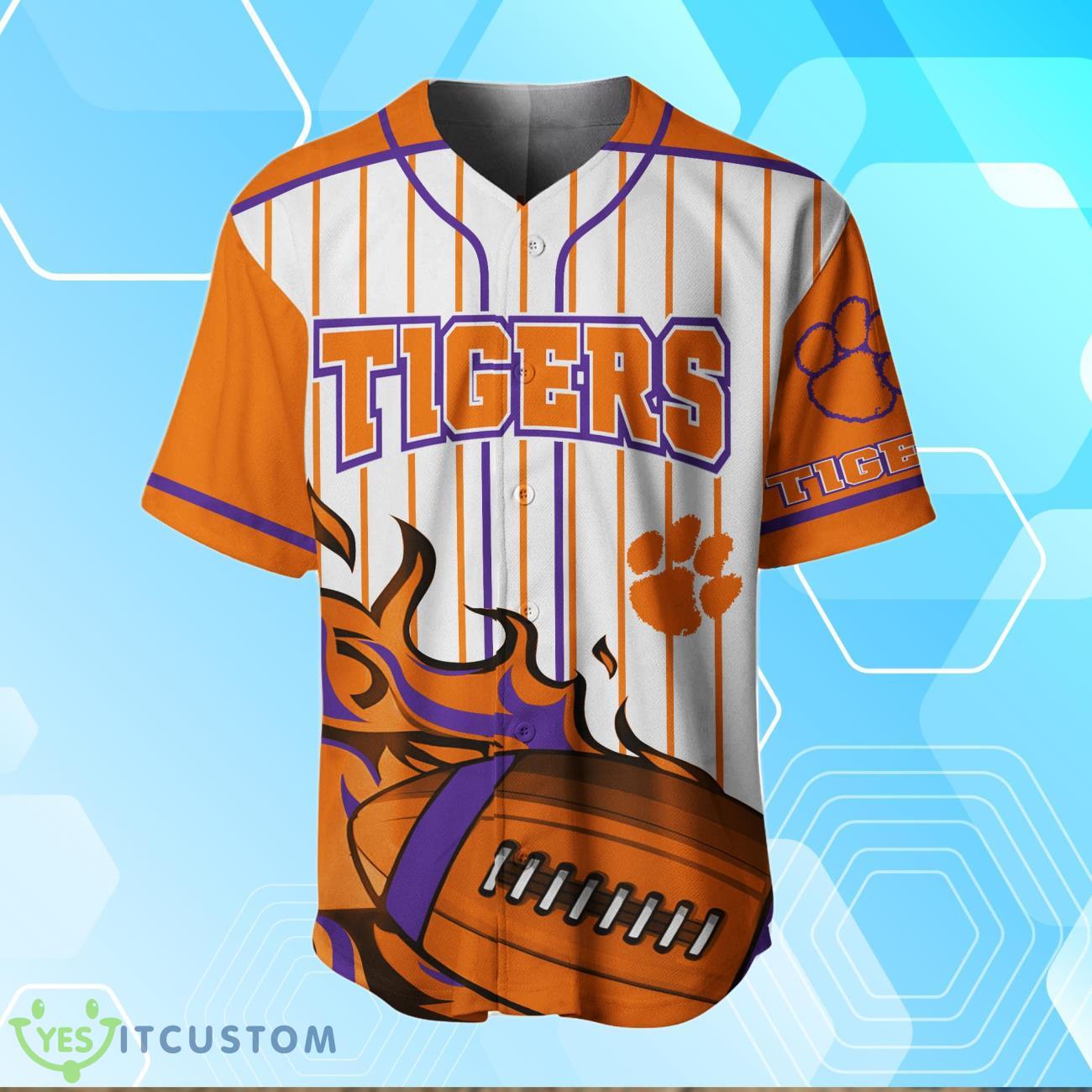 Clemson Tigers BaseBall Jersey Custom Number And Name 6 Clemson Tigers BaseBall Jersey Custom Number And Name Product Photo 2