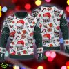Cleveland Browns Logo Skull Candy Cane Pattern Green Knitted Christmas Sweater AOP - Cleveland Browns Logo Skull Candy Cane Pattern Green Knitted Christmas Sweater AOP