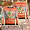 Cleveland Browns The Grinch Knitted Xmas Sweater All Over Print Gift For Christmas - Cleveland Browns The Grinch Ugly Christmas Sweater Photo 1