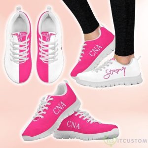 CNA Strong Pink And White Casual Running Sneakers 5 CNA Strong Pink And White Casual Running Sneakers Product Photo 3