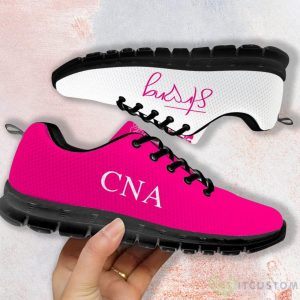 CNA Strong Pink And White Casual Running Sneakers Product Photo 1