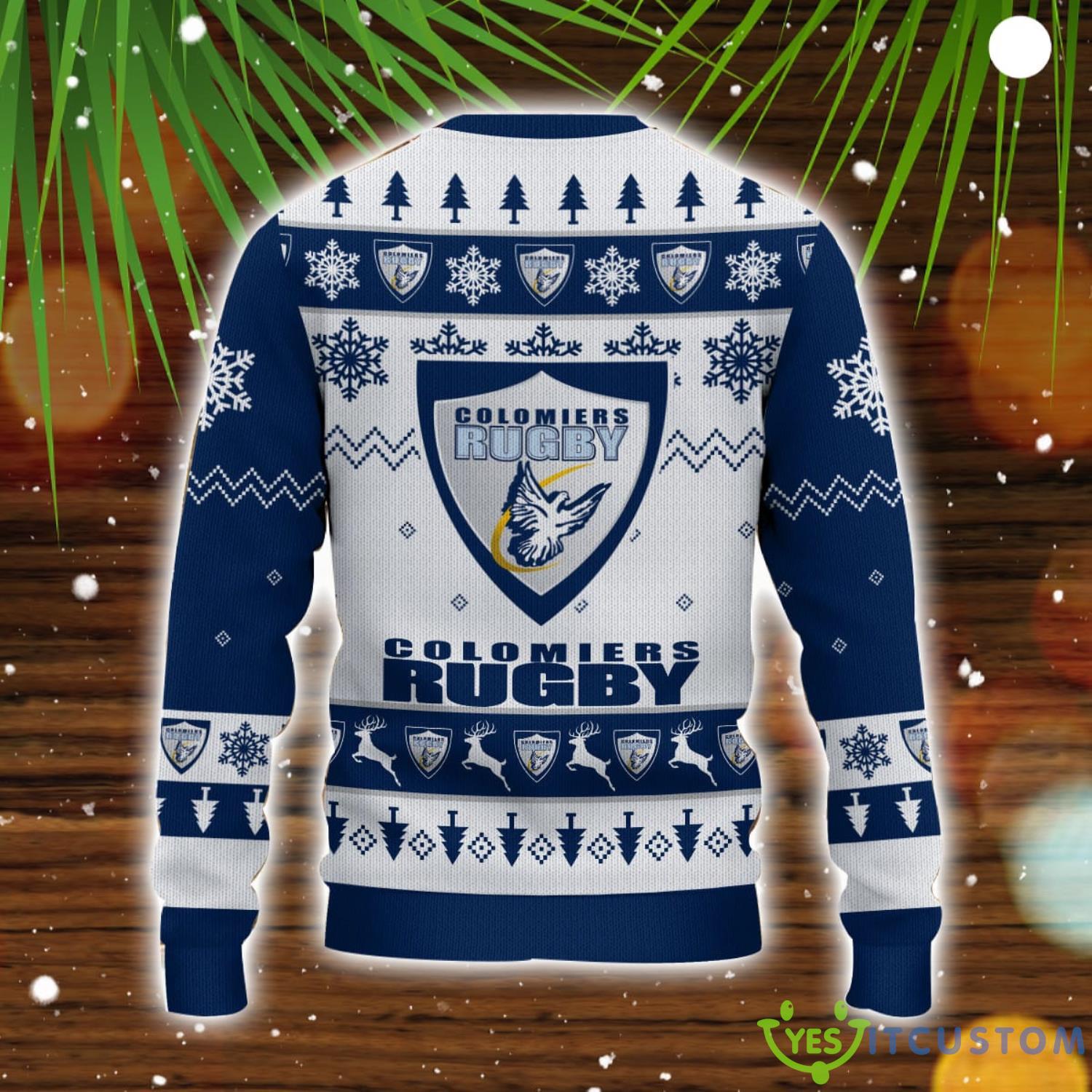 Colomiers Rugby 3D Sweater Gift Ugly Christmas Sweater 3 Colomiers Rugby 3D Sweater Gift Ugly Christmas Sweater Product Photo 3
