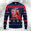 Columbus Blue Jackets Dabbing Santa Claus Ugly Christmas Sweater For Sport Fans Christmas Gift Product Photo 1