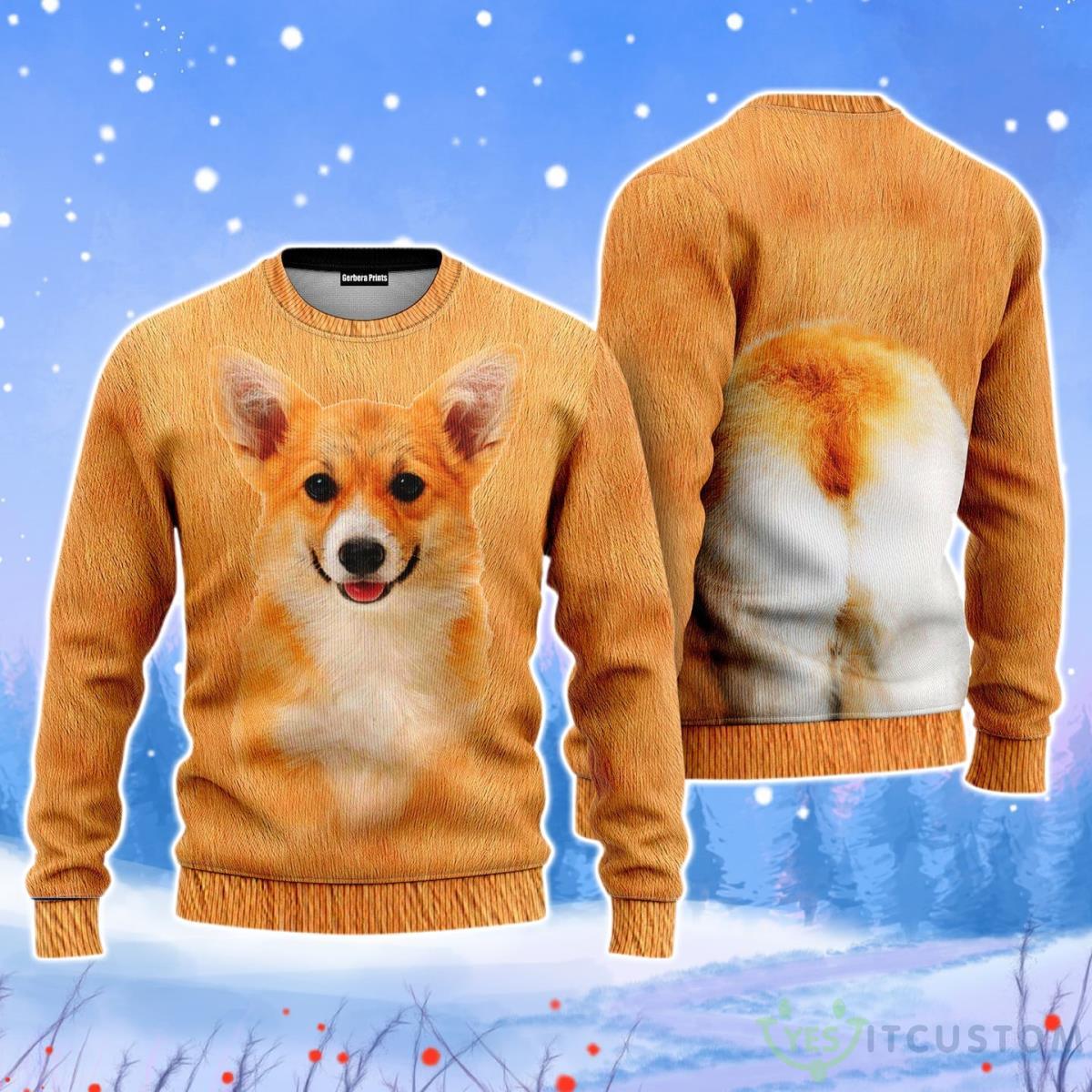 Corgi Christmas Unisex Ugly Sweater 3 Corgi Christmas Unisex Ugly Sweater Product Photo 1