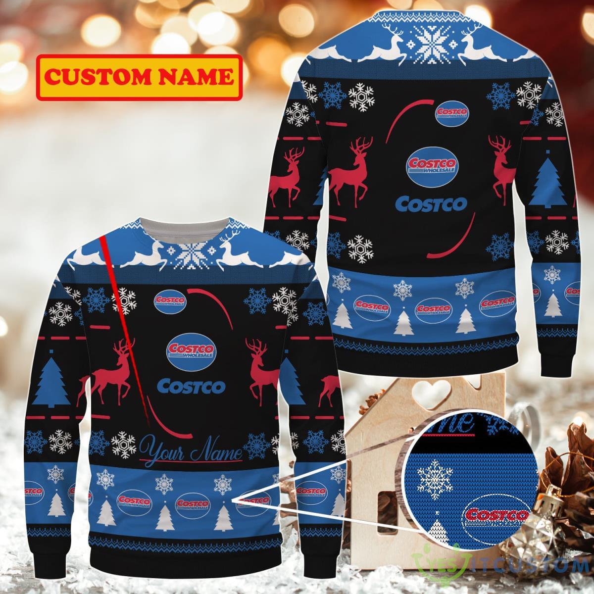 Costco Ugly Christmas Sweater Custom Name For Men Women 3 Costco Ugly Christmas Sweater Custom Name For Men Women Product Photo 1