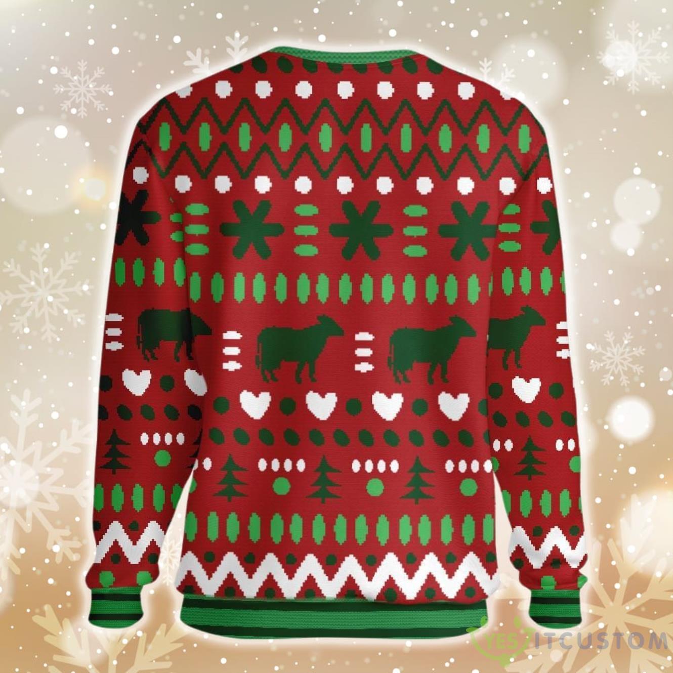 Cow Farmer Ugly Christmas Sweater 6 Cow Farmer Ugly Christmas Sweater Product Photo 2
