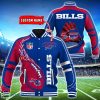 Custom Name Buffalo Bills NFL Teams Baseball Jacket Impressive Gift Product Photo 1
