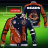 Custom Name Chicago Bears NFL Teams Baseball Jacket Impressive Gift Product Photo 1
