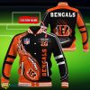Custom Name Cincinnati Bengals NFL Teams Baseball Jacket Impressive Gift Product Photo 1