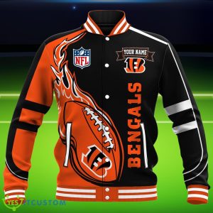 Custom Name Cincinnati Bengals NFL Teams Baseball Jacket Impressive Gift Product Photo 3