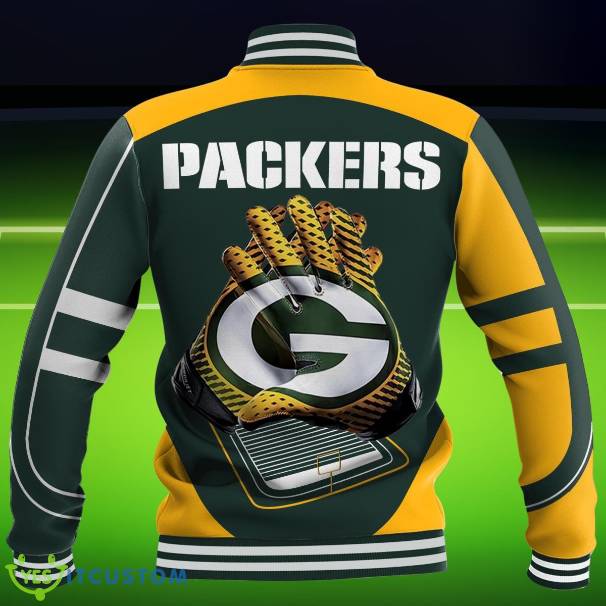 Custom Name Green Bay Packers NFL Teams Baseball Jacket Impressive Gift 8 Custom Name Green Bay Packers NFL Teams Baseball Jacket Impressive Gift Product Photo 2