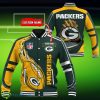 Custom Name Green Bay Packers NFL Teams Baseball Jacket Impressive Gift Product Photo 1