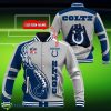 Custom Name Indianapolis Colts NFL Teams Baseball Jacket Impressive Gift Product Photo 1