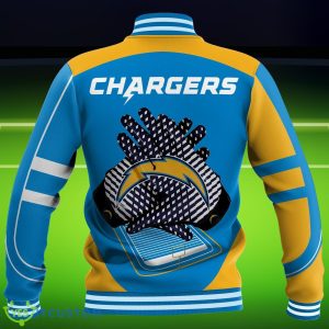 Custom Name Los Angeles Chargers NFL Teams Baseball Jacket Impressive Gift Product Photo 2