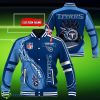 Custom Name Tennessee Titans NFL Teams Baseball Jacket Impressive Gift Product Photo 1