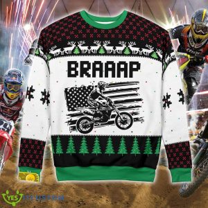 Custom Number And Name Christmas Motocross rider New Ugly Christmas Sweater Men Women 3 Custom Number And Name Christmas Motocross rider New Ugly Christmas Sweater Men Women - Christmas Motocross rider Ugly Christmas Sweater Photo 5