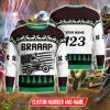 Custom Number And Name Christmas Motocross rider New Ugly Christmas Sweater Men Women - Christmas Motocross rider Ugly Christmas Sweater Photo 1