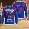 Cute Cool Like Buffalo Bills Fan Bart Simpson Dab Ugly Christmas Sweater Product Photo 1