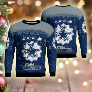 Dallas Cowboys Winter is Coming Ugly Christmas Sweater Gift Holidays - Dallas Cowboys Winter is Coming Ugly Christmas Sweater Photo 1