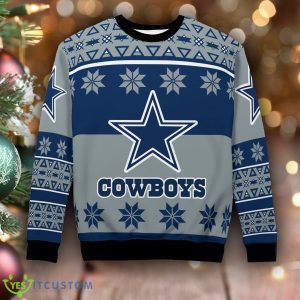 Dallas Cowboys Winter Knitted Xmas 3D Sweater Gift For Fans 3 Dallas Cowboys Winter Knitted Xmas 3D Sweater Gift For Fans - Dallas Cowboys Winter Ugly Christmas Sweater Photo 6