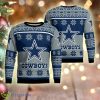 Dallas Cowboys Winter Knitted Xmas 3D Sweater Gift For Fans - Dallas Cowboys Winter Ugly Christmas Sweater Photo 1