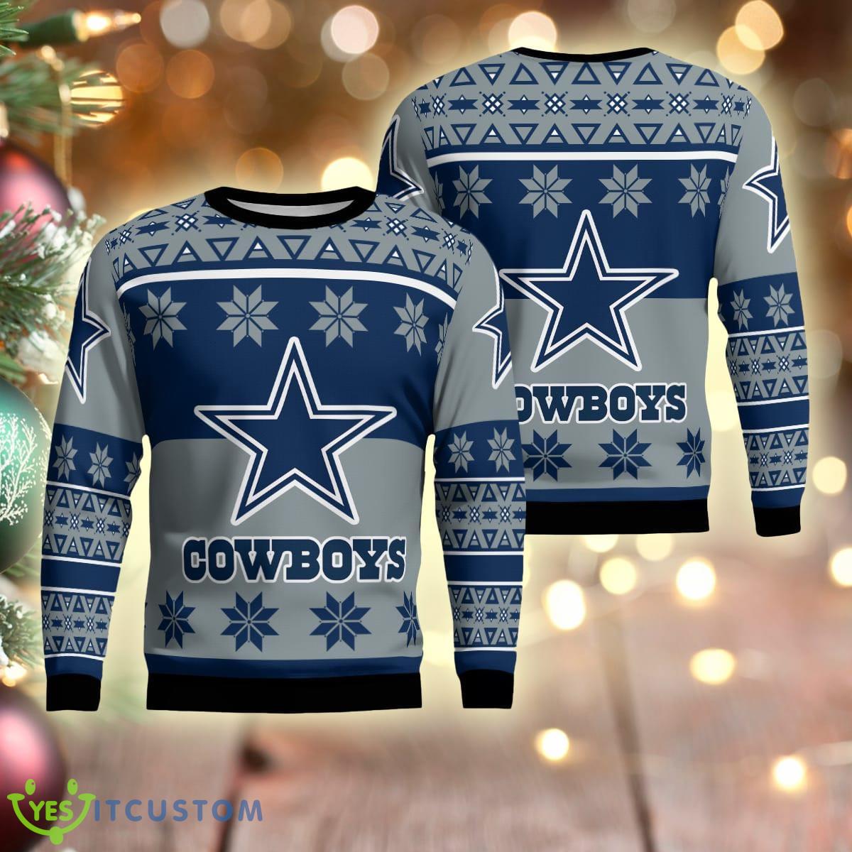 Dallas Cowboys Winter Knitted Xmas 3D Sweater Gift For Fans 5 Dallas Cowboys Winter Knitted Xmas 3D Sweater Gift For Fans - Dallas Cowboys Winter Ugly Christmas Sweater Photo 1