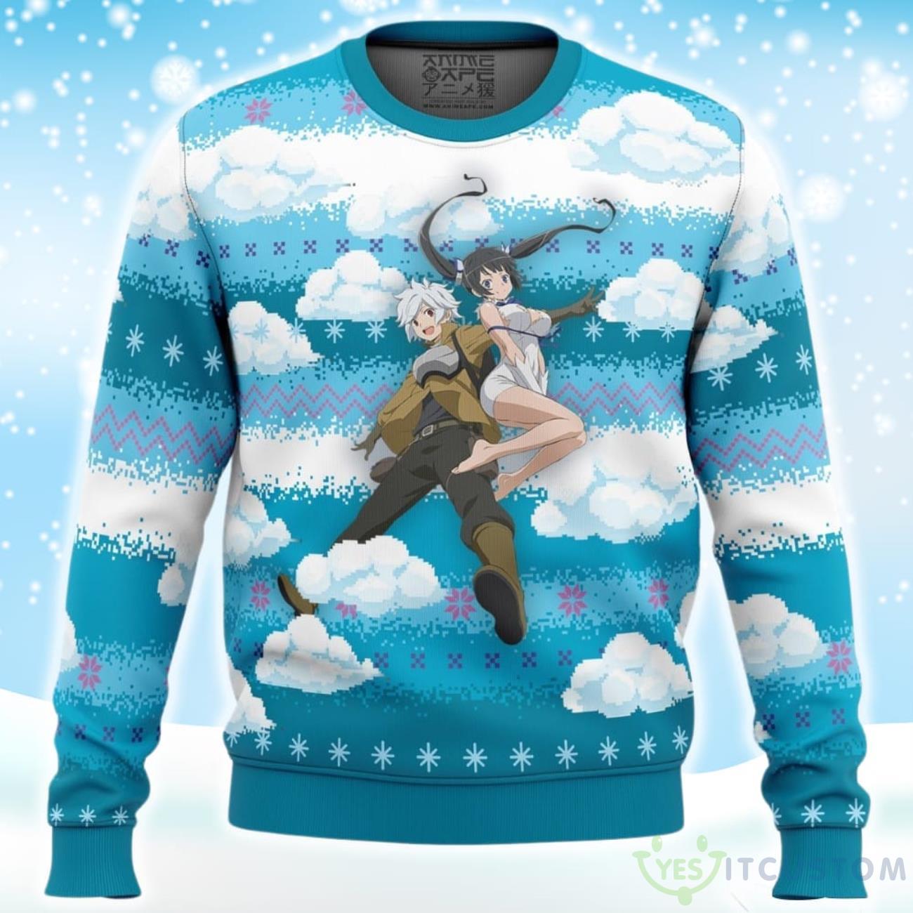 DanMachi Casual Ugly Christmas Sweater 5 DanMachi Casual Ugly Christmas Sweater Product Photo 1