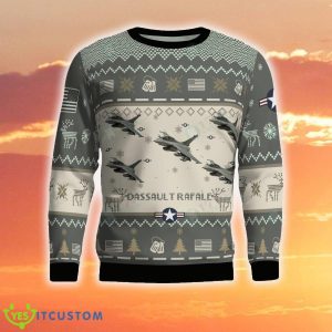 Dassault Rafale Aircraft Ugly Sweater Christmas All Over Printed For Men And Women - Dassault Rafale_Aircraft Ugly Sweater_2