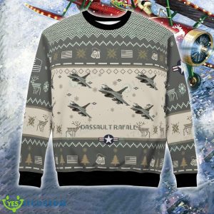 Dassault Rafale Christmas Aircraft Ugly Sweater US Air Force 3 Dassault Rafale Christmas Aircraft Ugly Sweater US Air Force - Dassault Rafale Christmas Aircraft Ugly Sweater US Air Force Photo 6