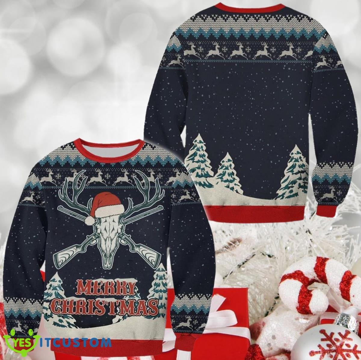 Deer Hunting Ugly Christmas Sweater Unique Gift For Men And Women 3 Deer Hunting Ugly Christmas Sweater Unique Gift For Men And Women Product Photo 1