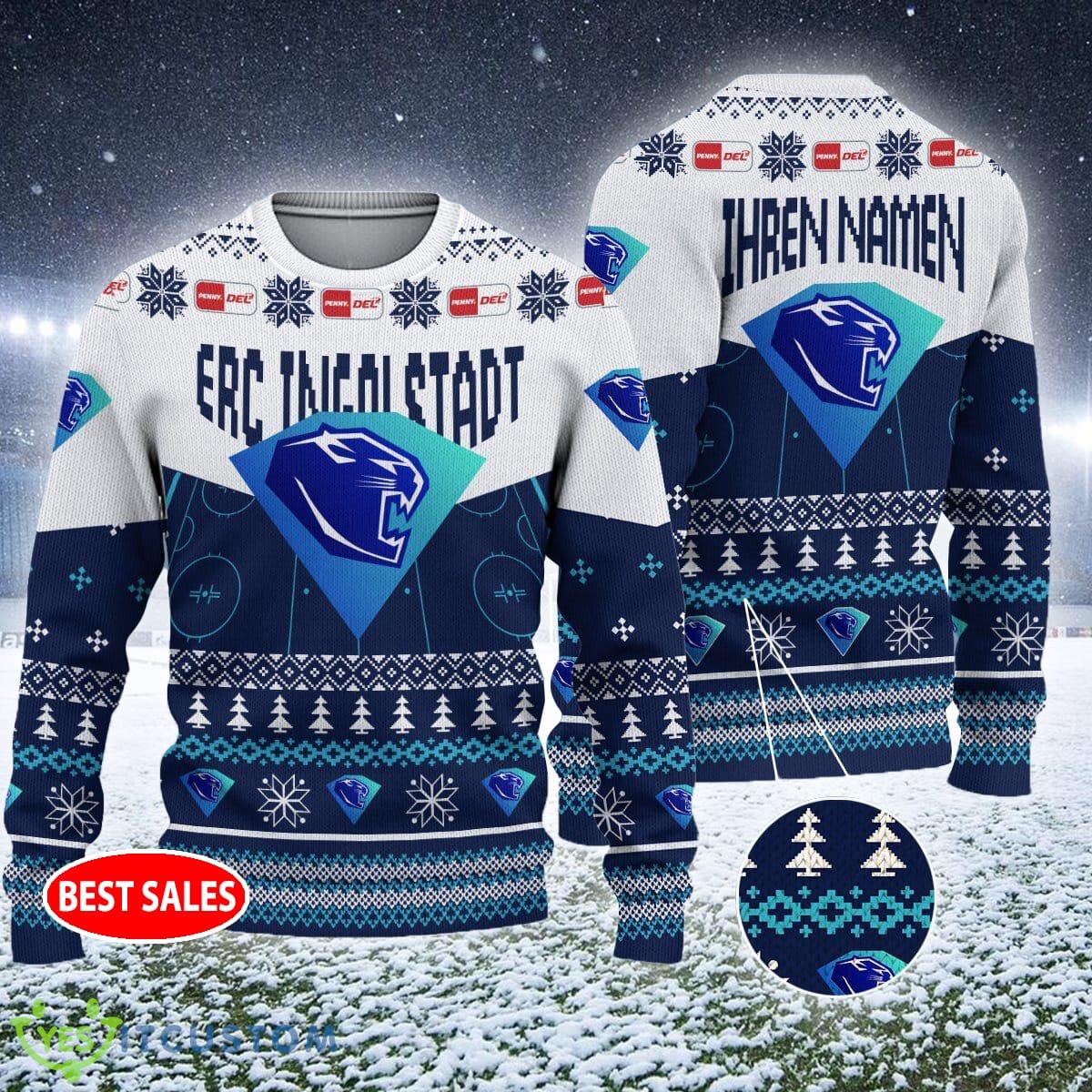 DEL Mascot ERC Ingolstadt Style Xmas Ugly Sweater Personalized 3 DEL Mascot ERC Ingolstadt Style Xmas Ugly Sweater Personalized - DEL Mascot ERC Ingolstadt Style Xmas Ugly Sweater Personalized