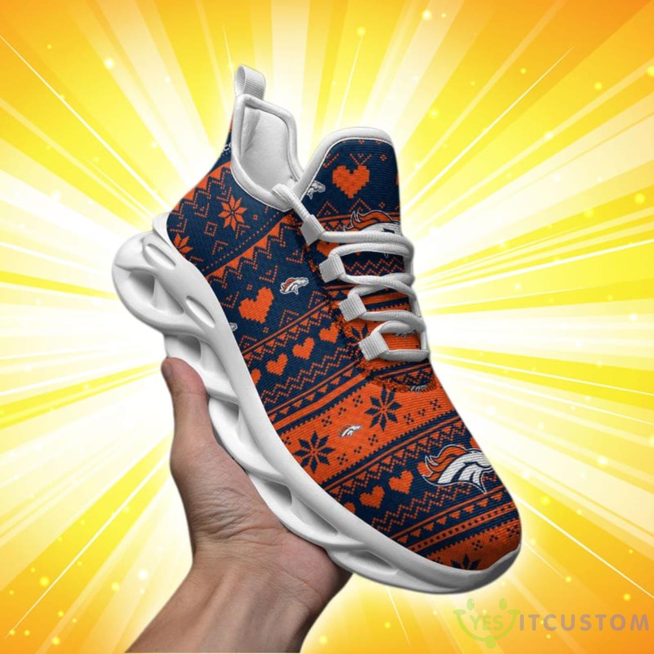 Denver Broncos Christmas Patterns Max Soul Shoes 2 Denver Broncos Christmas Patterns Max Soul Shoes Product Photo 2