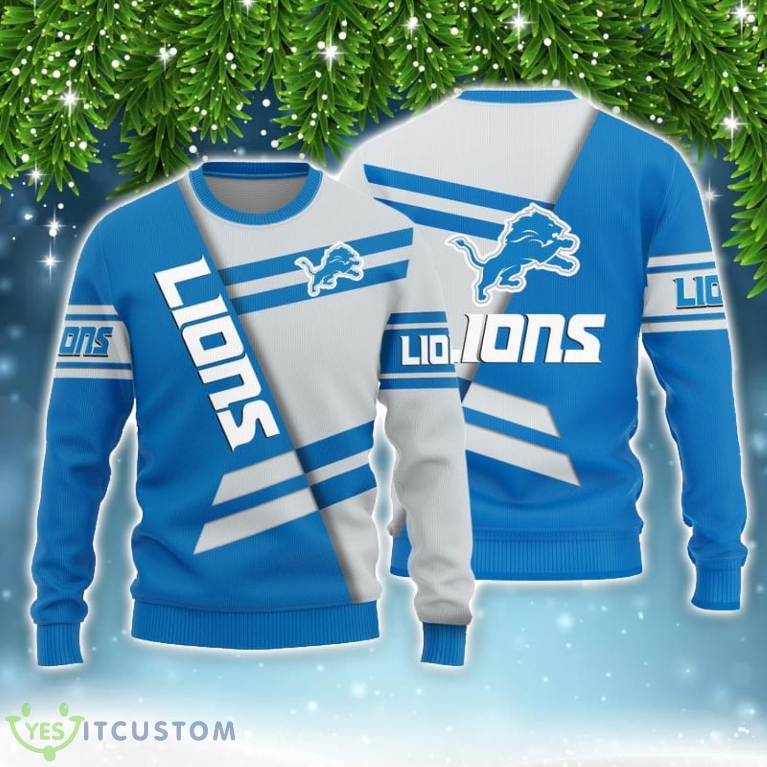 Detroit Lions Basic Pattern Limited Edition All Over Printed 3D Sweater Christmas Gift 3 Detroit Lions Basic Pattern Limited Edition All Over Printed 3D Sweater Christmas Gift Product Photo 1