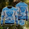 Detroit Lions Football Team Logo Custom Name Personalized Ugly Christmas Sweater Christmas Gift For Big Fans Product Photo 1