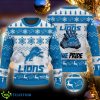 Detroit Lions NFL Rugby Gloves Pattern Knitted Xmas Blue Sweater - Detroit Lions NFL Rugby Gloves Pattern Knitted Xmas Blue Sweater