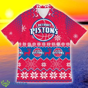 Detroit Pistons Sports Football American Ugly Christmas Hawaiian Shirt - Detroit Pistons Sports Football American Ugly Christmas Sweater New Trends For Fans Club Gifts Unisex Hawaiian Shirt-3D Hawaiian Shirt_3