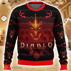 Diablo 3 Ugly Christmas Sweater Holiday Party Sweater Christmas Gift Product Photo 2