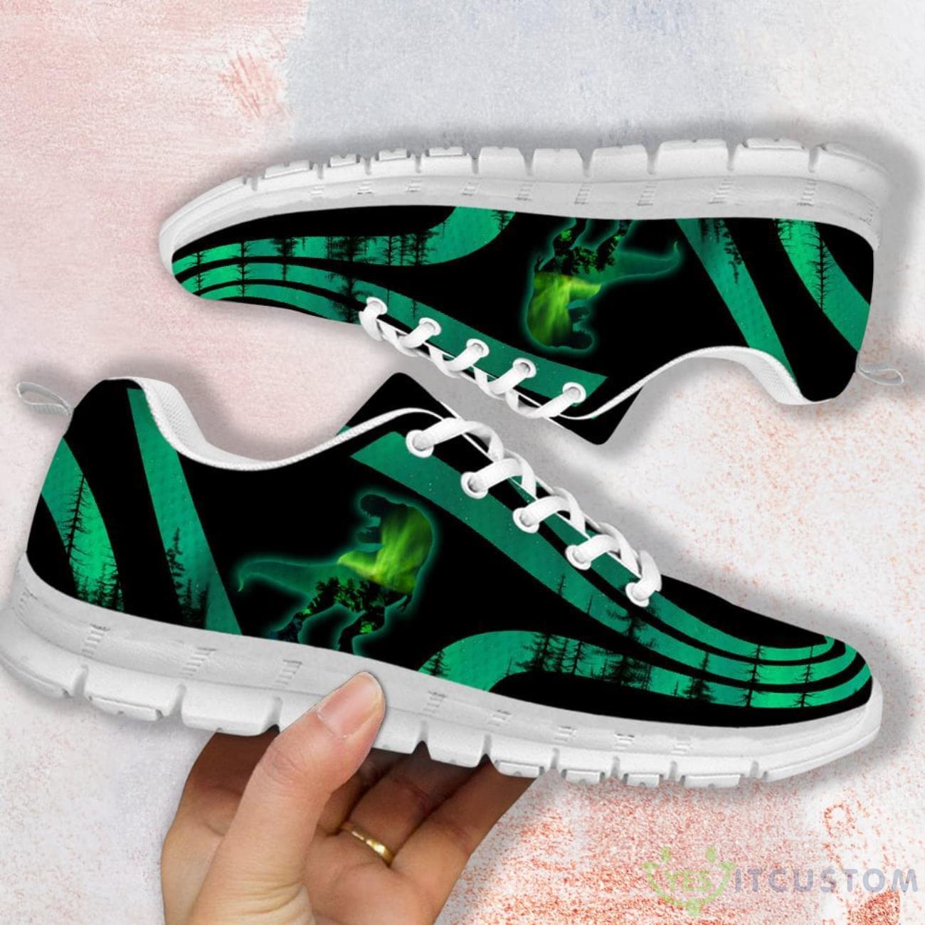Dinosaur Forest Green Casual Running Sneakers 6 Dinosaur Forest Green Casual Running Sneakers Product Photo 2