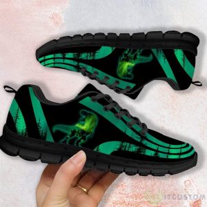 Dinosaur Forest Green Casual Running Sneakers Product Photo 1
