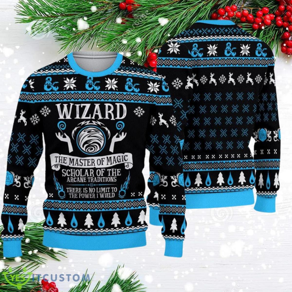 Dnd Classes Wizard Ugly 3D Sweater Best Gift For Men And Women 3 Dnd Classes Wizard Ugly 3D Sweater Best Gift For Men And Women Product Photo 1