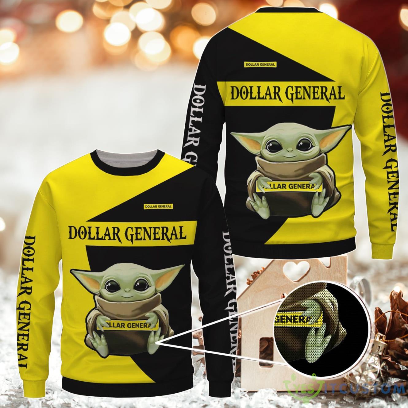 Dollar General Baby Yoda Ugly Christmas Sweater 3 Dollar General Baby Yoda Ugly Christmas Sweater Product Photo 1