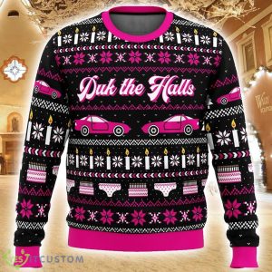 Duk The Halls Sixteen Candles Ugly Christmas Sweater Holiday Party Sweater Christmas Gift Product Photo 1